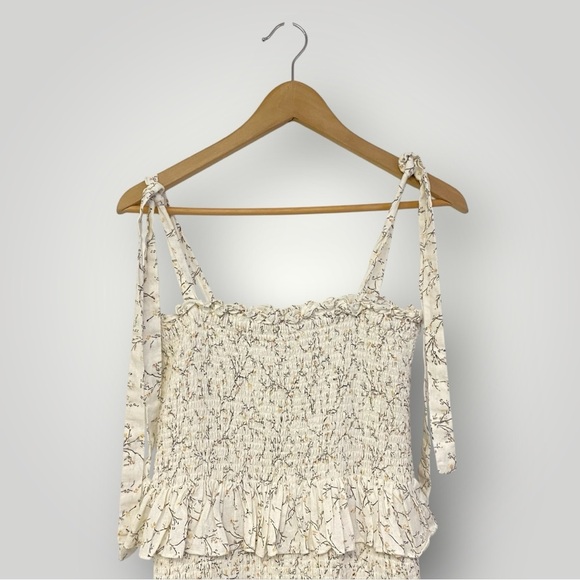 House of Harlow 1960 linen-blend midi dress Sz M - Picture 10 of 12